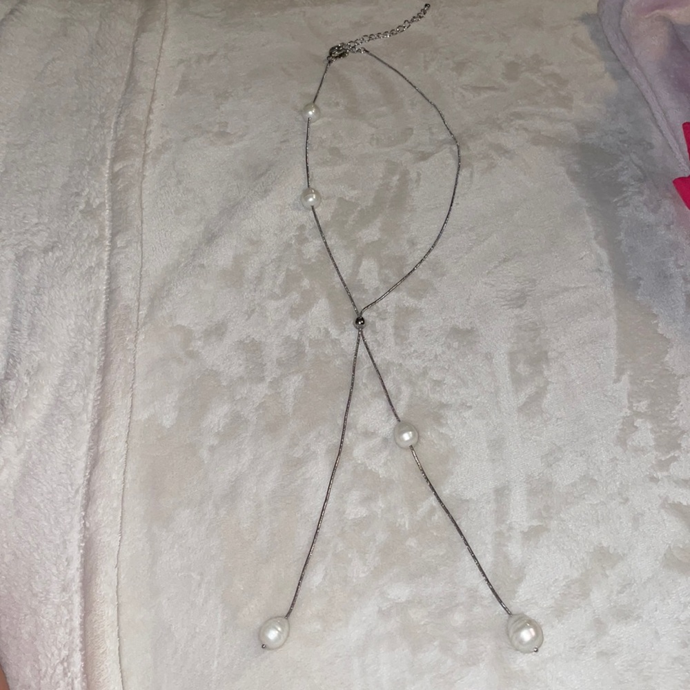 Chico’s adjustable pearl necklace